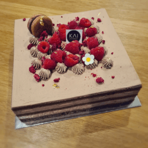 Raspberry, Banana, Chocolate Japanese Shortcake