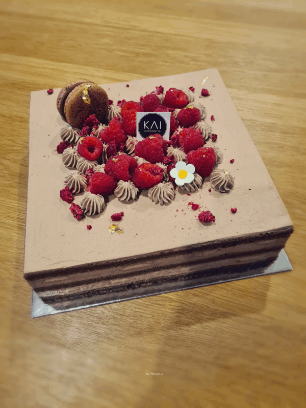 Raspberry, Banana, Chocolate Japanese Shortcake