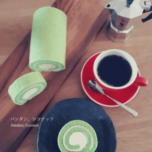 Pandan, Coconut Swiss Roll