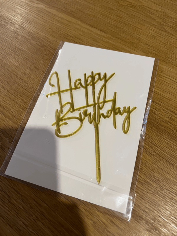 Happy Birthday Cake Topper
